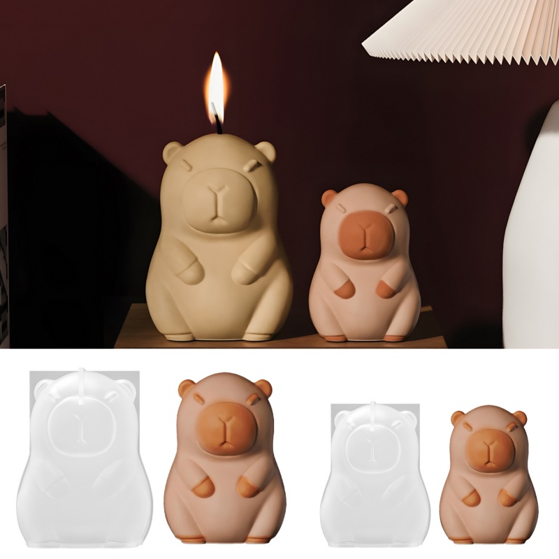 Candle Making Tutorial - Capibara Budino Cottura Stampo in Silicone