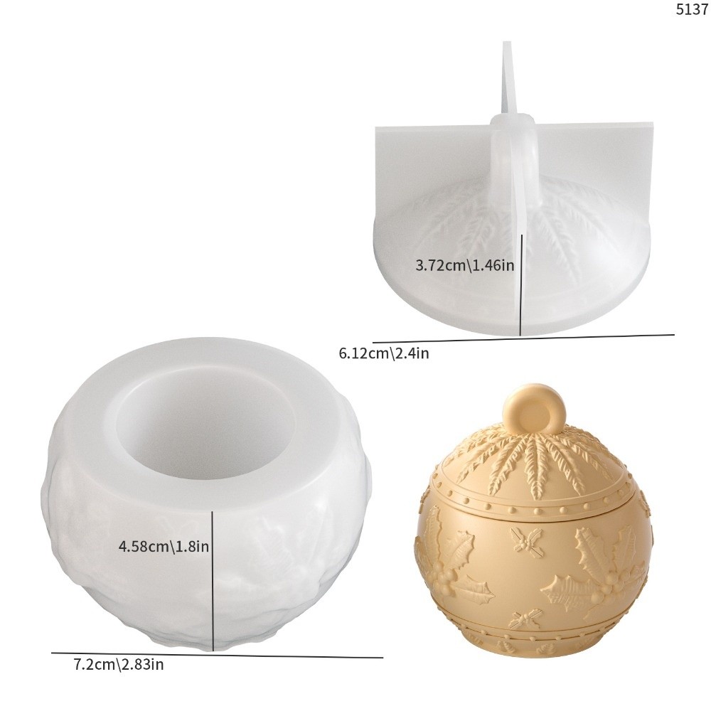 Candle Making Jars With Lids - Nuovo Stampo in Silicone per Barattoli