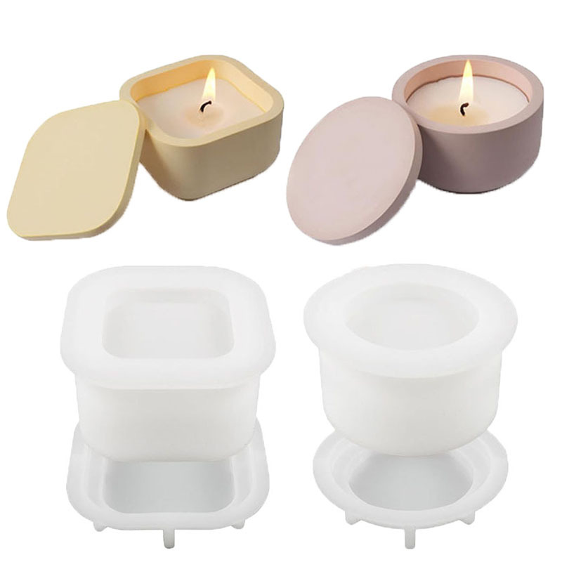 1 set di stampi in silicone pe - Candle Making Jars With Lids recensione e prezzo