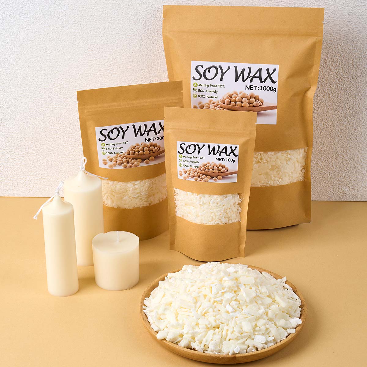 1 libbra di cera di soia bianc - Candle Making Kits recensione e prezzo